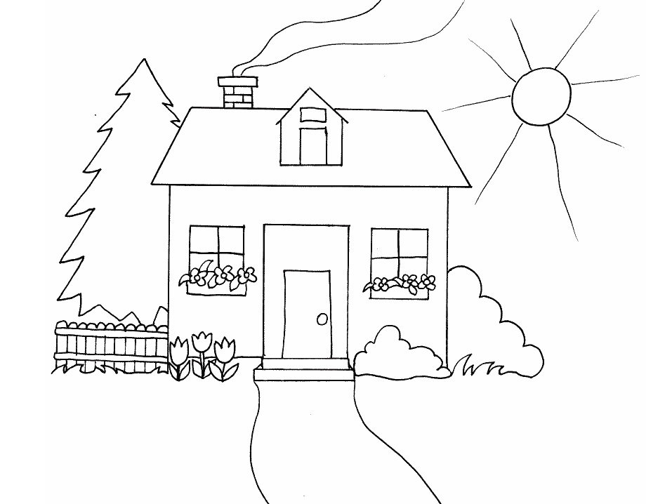 Domy i mieszkania kolorowanki